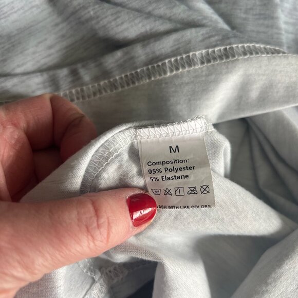 Buffalo Plaid Heart Gray Long Sleeve Top Size M - Picture 5 of 9